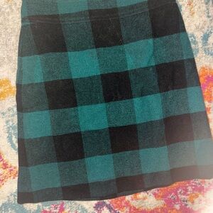 LOFT Blue A-Line Mini Skirt Casual